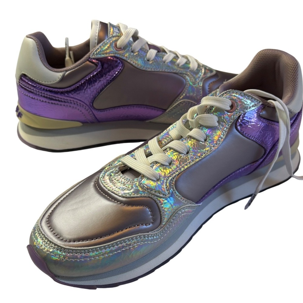 HOFF City Nickel Sneakers, futuristic, iridescent, space princess, retro runner